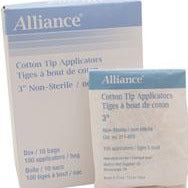 Cotton Tip Applicator | Non-Sterile (3" or 6") | Alliance (1000/box)