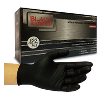 Nitrile Gloves | Black Barrier - Non Medical - Black | Innovative Glove (100/box)