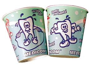 Cups | Paper Polycoated - Healthy Teeth Design | Medicom (1000/case)