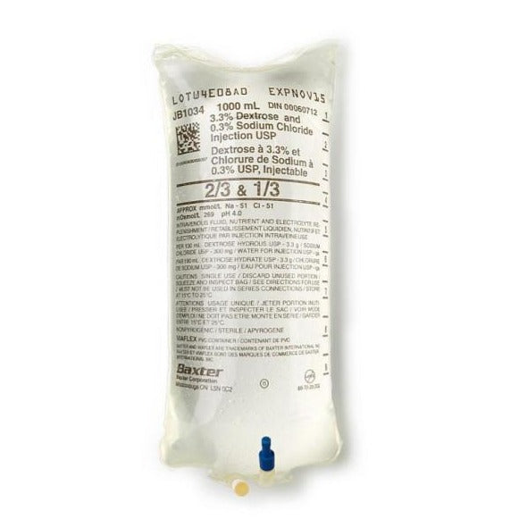 Dextrose 3.3% & Sodium Chloride 0.3% | Baxter (500ml or 1000ml)