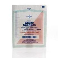 Gauze | 12-Ply Sterile, 7.5cm x 7.5cm (3"x 3") | Medline (160/pk)