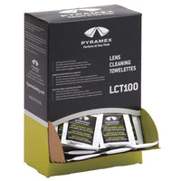 Lens Cleaning Towelettes | Anti-Fog and Anti-Static Solution | Pyramex (100/box)