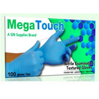 Nitrile Gloves | Mega Touch - Non Medical - Blue or Black | GN Supplies (100/box)