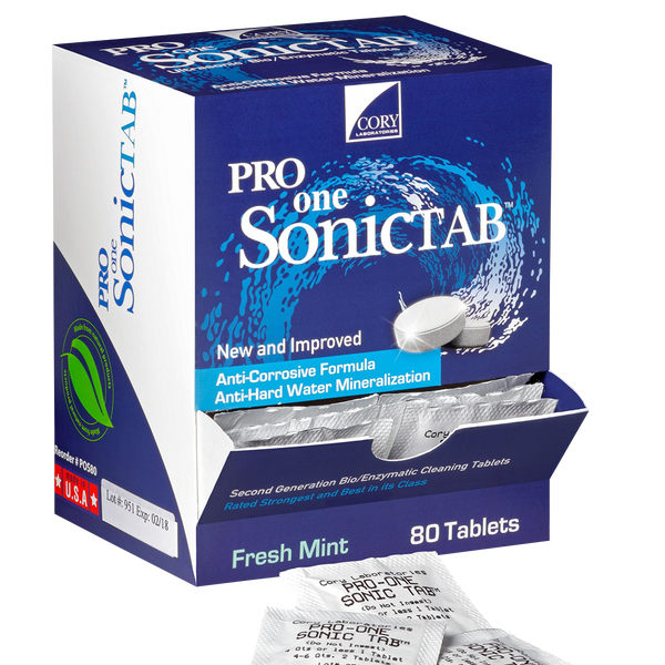 Enzymatic Tablets | ProOne Sonic Cleaner Tablets | Cory Labs (80/box)