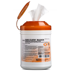 Disinfectant Wipes | Sani-Cloth Bleach Germicidal Wipes (6"x 10.5" or 7.5"x 15") | PDI (65 or 75/container)