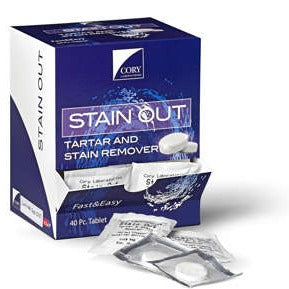 Enzymatic Tablet | Stain Out Tartar & Stain Remover Tablets | Cory Labs (40/box)