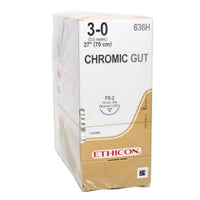 Sutures | Chromic Gut | Ethicon by Johnson & Johnson (12-36/pkg)