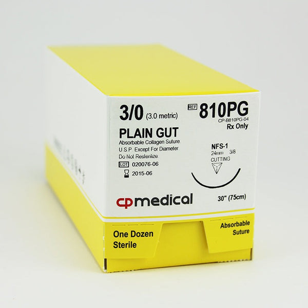 Sutures | Plain Gut | CP Medical (12/package)
