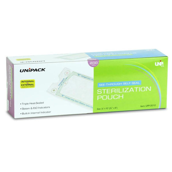 Sterilizaton Pouches | Self Sealing - Multiple Sizes | UniPack (200/bx)