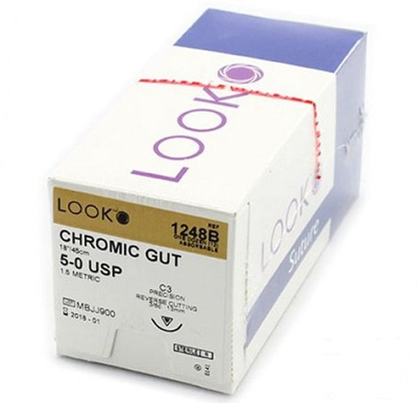 Sutures | Chromic Gut |  Look (12/package)