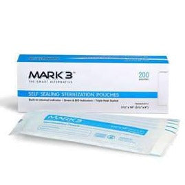 Sterilization Pouches | Self Sealing - Multiple Sizes | Mark3 (200/box)